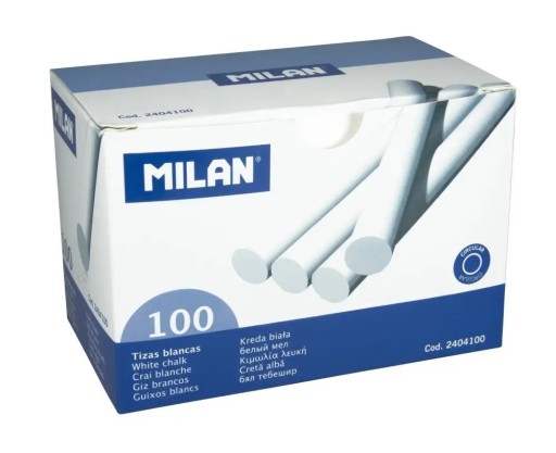 ŠKOLSKÉ POMÔCKY CHALK Biela pre najmenších 10 kusov MILAN CHALK Small