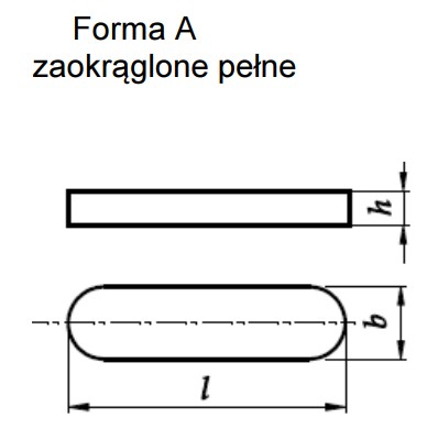 Prizmatické kľúče DIN 6885 A 28x16x80 OCEL 1 ks