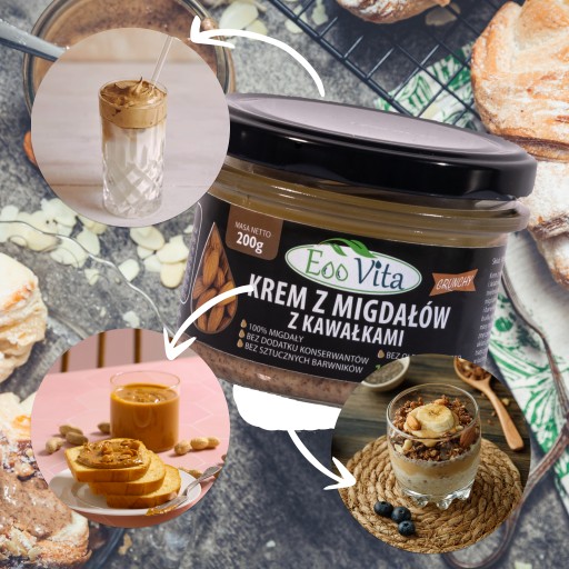 Mandľová maslová pasta mandľový CRUNCH 200g