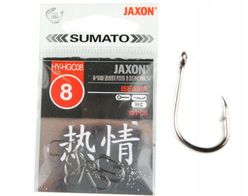 10ks JAXON SUMATO ISEAMA HOOKS BLACK očko 8