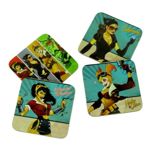 DC COMICS BOMBSHEL HEROES PADS 4 ks CORK