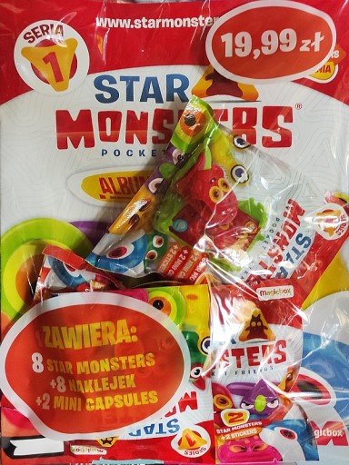 STAR MONSTERS POCKET FRIENDS - ŠTARTOVACIA SÚPRAVA, 8 FINIEK, 2 MINI KAPSULKY