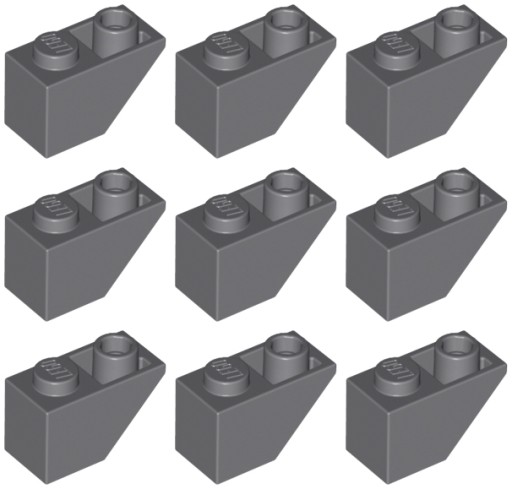 LEGO 3665 SKOS 2x1 tmavosivá NOVINKA (10g) 9 ks.