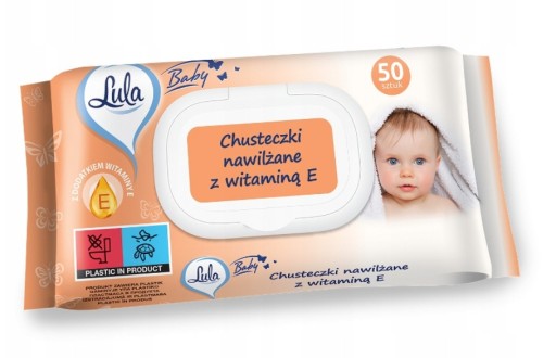 Lula Clic Top WIPES zvlhčený x50 vitamín E