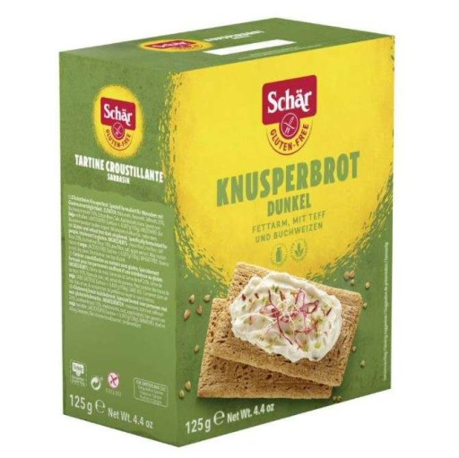 Knusperbrot Dunkel, tmavý chrumkavý chlieb 125g