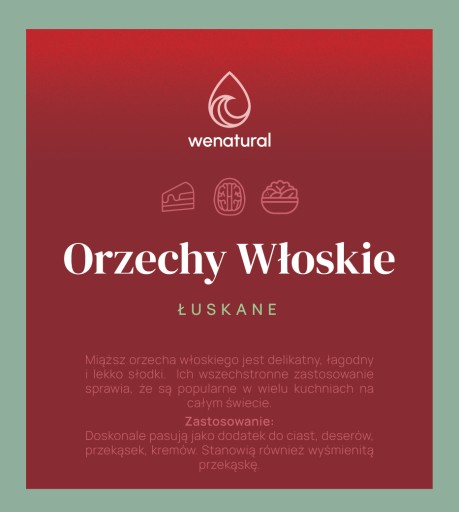 Vlašské orechy 500g Wenatural - celé, lúpané, poľské, zdravé, na palacinky