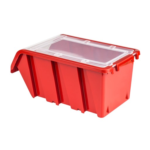 Nádoba s vekom, úložný box, 100x155x70, červená