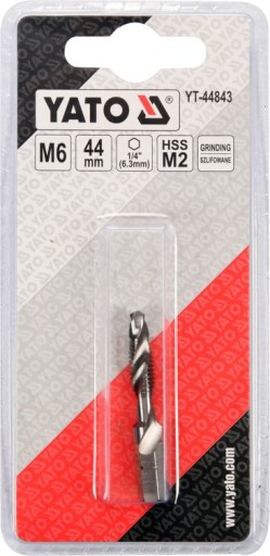 VŔTAČKA YATO DO ZÁPLATU M6 1,0 mm HEX 1/4 HSS OCEL