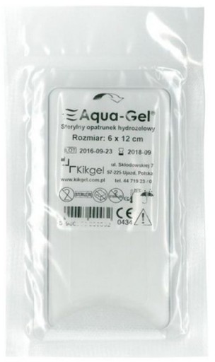 AQUA GÉLOVÝ HYDROGÉLOVÝ DRESING 6 X 12 CM