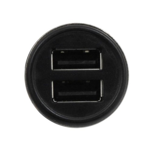 USB nabíjačka do auta 1A + 2,1A ČIERNA