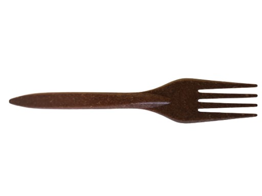 Opätovne použiteľné ekologické vidličky, tmavohnedé - 16,5 cm - 100 kusov