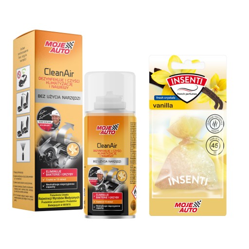 MY AUTO CLEAN AIR NAVY KLIMATIZÁCIA VANILKA + TAŠKA S VÔŇOU