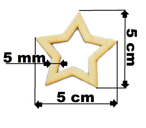 5 cm /10ks Star Ring Base Lapač snov Drevo