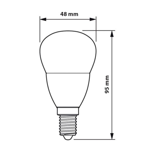 LED žiarovka svetelný zdroj BALL E14 806lm P45 7W 4000K CorePro PHILIPS