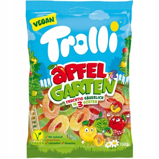 Trolli Apfelgarten Kyslé jablkové želé 150g