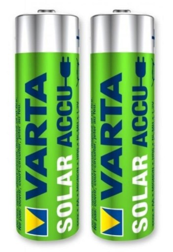 2x AA R6 800mAh NiMH 1,2V batéria Varta Solar