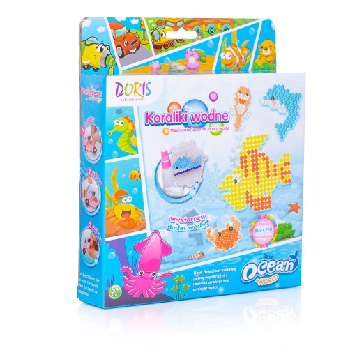 FAREBNÉ VODNÉ KORÁLKY Aquabeads 1000 kusov Kľúčenky Šablóny Prívesky