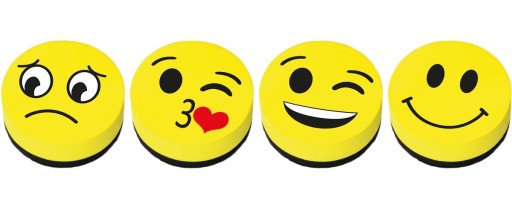 Magnetická guma na dosky EMOJI stierateľné za sucha