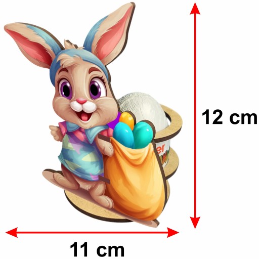 Stojan na veľkonočného zajačika na prekvapenie z kinder vajíčok pre deti