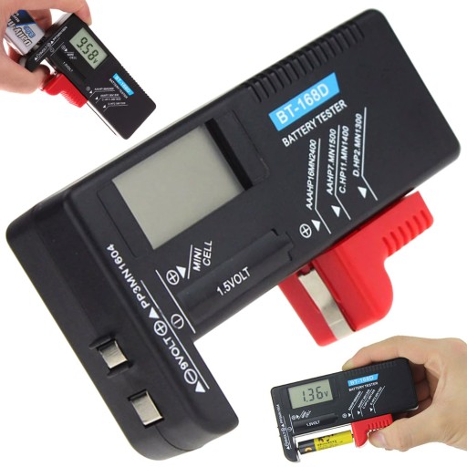 UNIVERZÁLNY DIGITÁLNY TESTER BATÉRIOVÝ METER VOLTMETER AA AAA