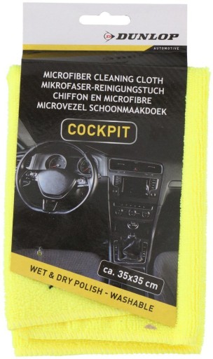 COCKPIT utierka z mikrovlákna na čistenie COCKPIT 35x35 cm DUNLOP