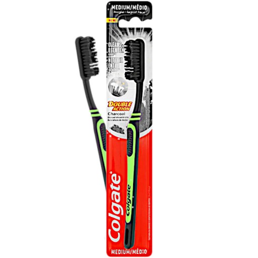 COLGATE DVOJÚČINNÁ STREDNÁ KEFA NA UHLÍK