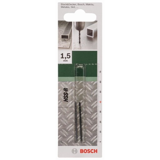 Bosch HSS-R vrták do kovu 1,5x18x40 bal 2 ks