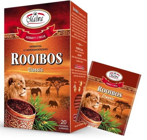 Malwa Rooibos klasický červený čaj 40 g 20 TB