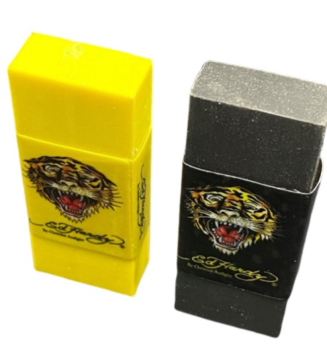 ED HARDY Designer ERASERS 3 KS