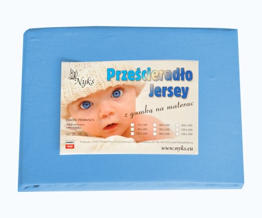 Bavlnená plachta 40x90 Jersey s gumičkou 03