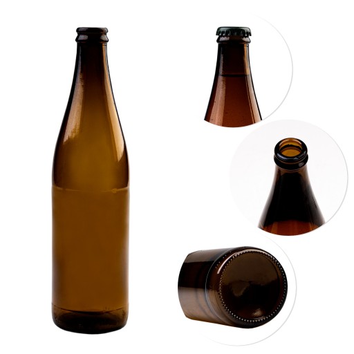 Fľaša na PIVO 500 ml DOMÁCI PIVOVAR pohár 0,5 l