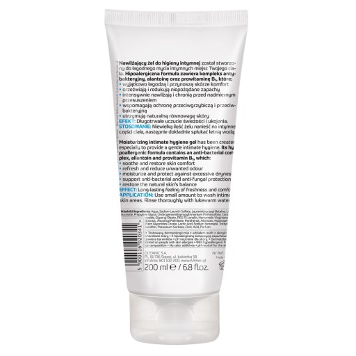 Hydratačný gél na intímnu hygienu AA Men Sensitive.