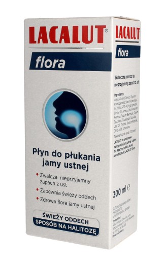 LACALUT FLORA ÚSTNA VYRÁŽKA NA HALITÓZU POSKYTUJE ČERSTVÝ DYCH 300 ml