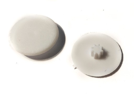Excentrická zátka 17mm | torx 100ks BIELY