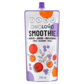 OWOLOVO SMOOTHIE JABLKO-ČUČORICE-BROSKYŇA 250 ml