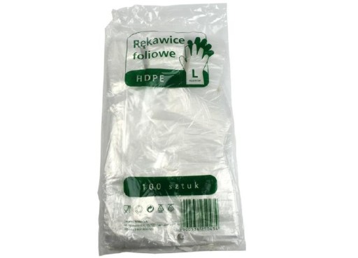 RUKAVICE RUKAVICE JEDNORAZOVÉ RUKAVICE z HDPE FÓLIE veľkosť L 100 KS Sarantis