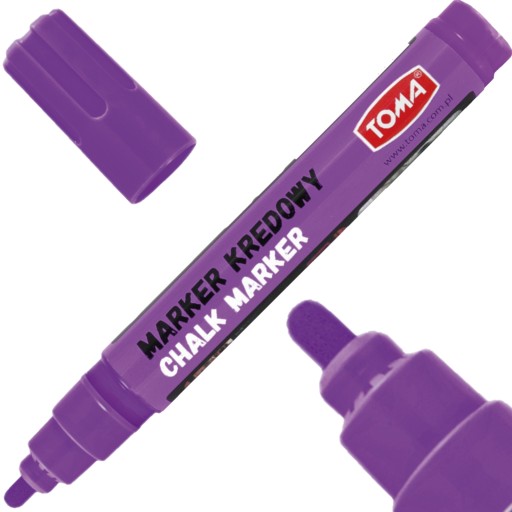 TOMA TO-292 kriedový popisovač na dosky, 4,5 mm, fialový
