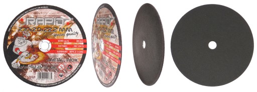 KOVOVÉ REZNÉ KOTOUČE 230 x 2mm RAPID