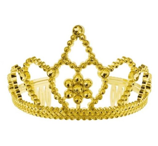 ČELENKA, DIADÉM, TIARA, KRÁĽOVNÁ KORUNA, ZLATÁ, RÔZNE