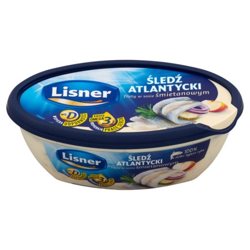 Sleď atlantický v smotanovej omáčke Lisner 280g