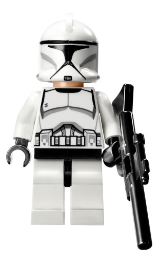 BLOCKS CLONE TROOPER POSTAVA CW LONG BLASTER STAR WARS