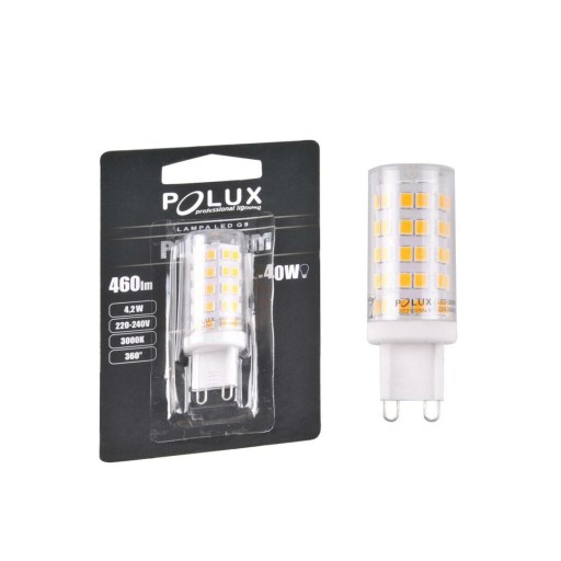 G9 LED žiarovka 4W teplá 3000K 420lm SMDWW Platinum Polux/Goldlux