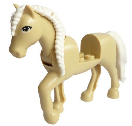 LEGO bb1279c02pb02 HORSE béžová NOVINKA (12g)