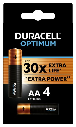 4x AA LR6 DURACELL OPTIMUM 4 ks