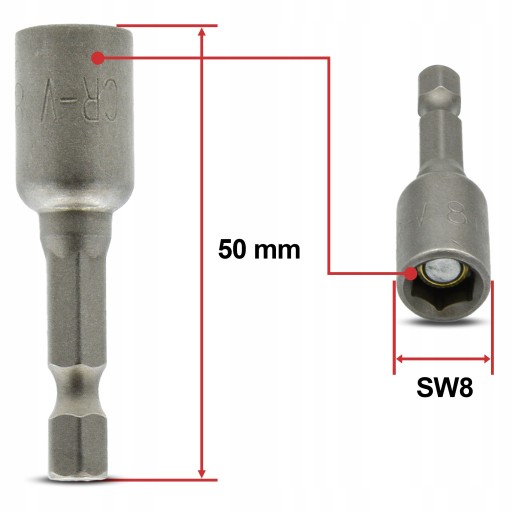 Magnetický držiak na kľúče pre farmárov M8x50 1 ks