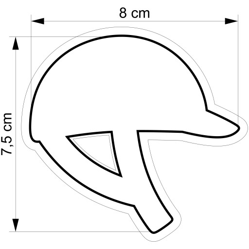 MOLDER Vykrajovač na perníčky KONÍKY Jazdecká prilba 8cm