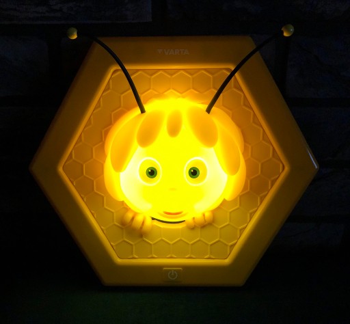 Yellow Bee LED nočná lampa Bee, na batérie, 2 režimy