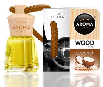 Aróma Drevená fľaša Elegantná vôňa do auta