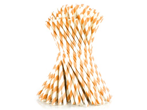 Papierové slamky na SHAKES, hrubé, 100 kusov, 20 cm
