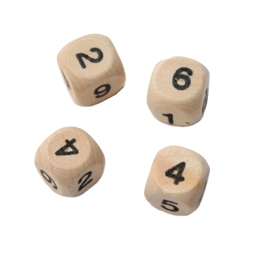 Drevená veža puzzle číselná kocka hra